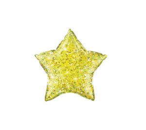 Stars | 20 Inch Star Holographic – Jewel Yellow Foil Balloons Stars