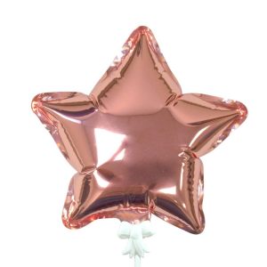 Stars | 6 Inch Self-Inflating Star – Rose Gold Foil Balloons Stars