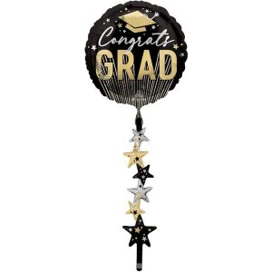 Airwalkers | 67 Inch Congrats Grad Stripes & Stars Airwalkers Airwalkers Airwalkers