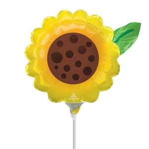 Minishapes | Sunflower Mini Shape (Air-Fill Only) Foil Balloons Minishapes