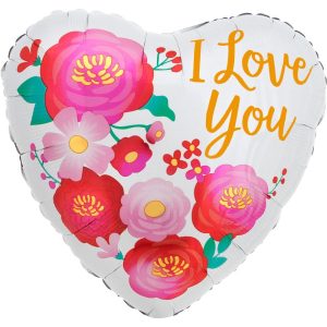 Amor Globos | 17 Inch Love You Ombre Flowers Amor Globos Amor Globos