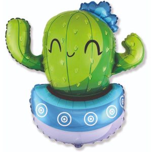 Fiesta Globos | 36 Inch Cactus – Blue Fiesta Globos Fiesta Globos