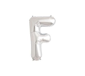 Foil Letters | 34 Inch Letter F – Northstar – Silver Foil Balloons Foil Letters