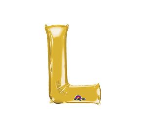 Foil Letters | 34 Inch Letter L – Anagram – Gold Foil Balloons Foil Letters