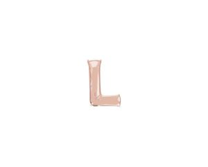 Foil Letters | 34 Inch Letter L – Anagram – Rose Gold Foil Balloons Foil Letters