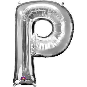 Foil Letters | 34 Inch Letter P – Anagram – Silver Foil Balloons Foil Letters